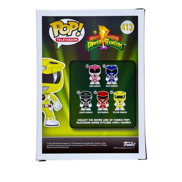 Funko Pop Unopened Yellow Ranger 413 Mighty Morphin' Power Rangers Exclusive - Picture 3 of 9